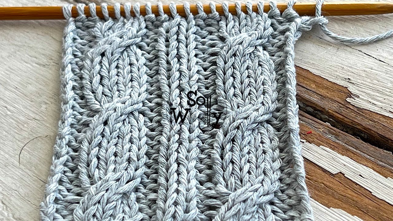 How to knit Twisted Twin Cables (the easiest cable pattern you'll find!) - So Woolly