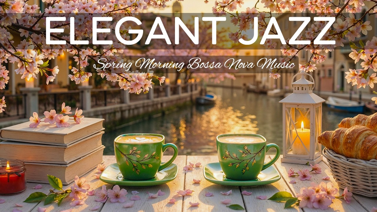[ Tranquil Spring Jazz Coffee Music ] Upbeat your mood with Relaxing Jazz & Elegant Bossa Nova Piano