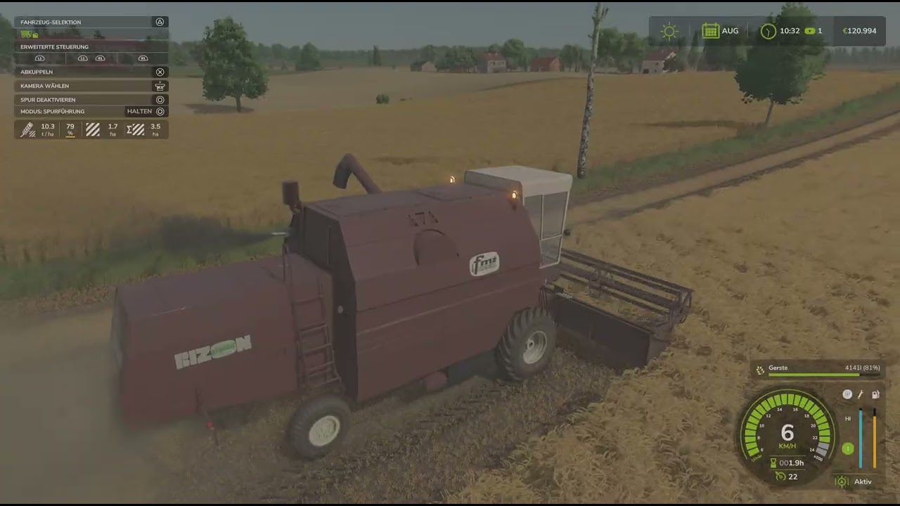 Fmż Bizon Gigant Z061 bei der Gerste Ernte 🤩😎