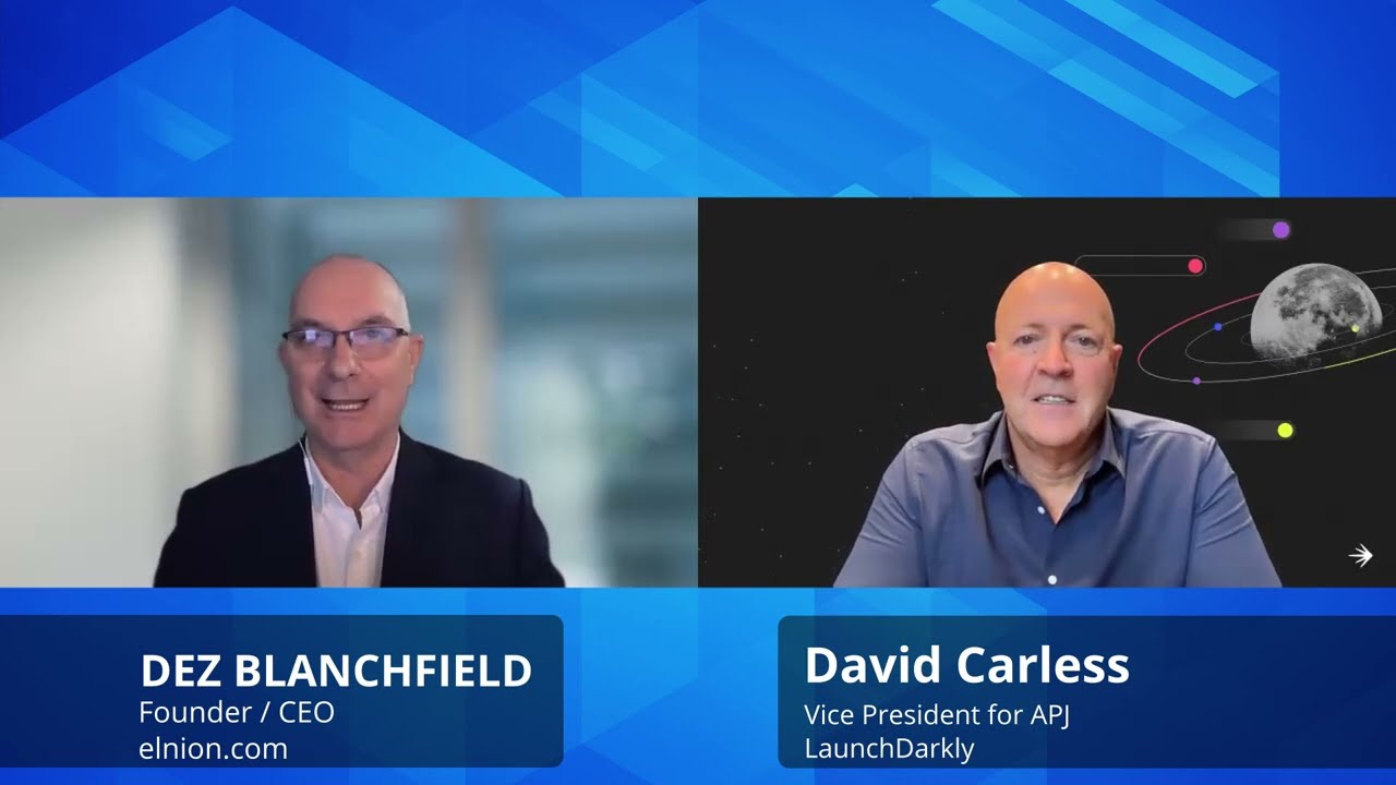 David Carless, VP for APJ at LaunchDarkly, discussing sponsorship of BeerOps 2025