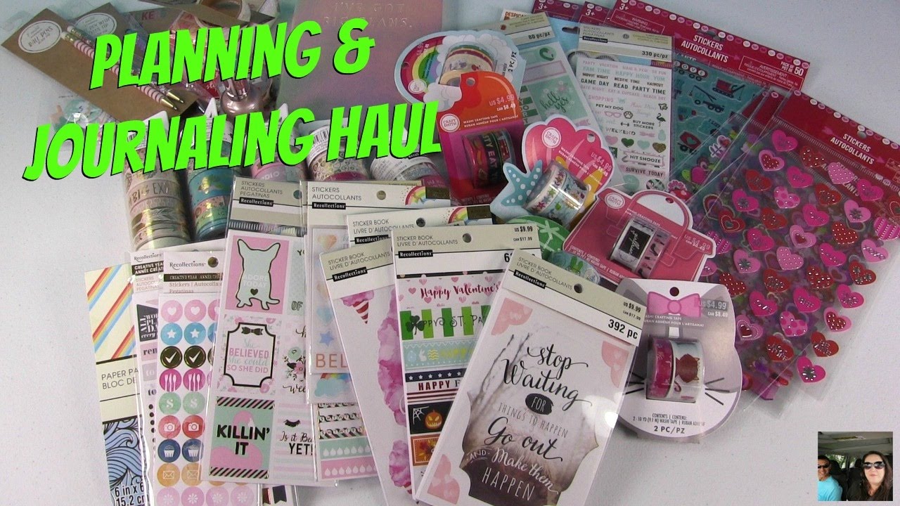 Michales Target & Dollar Tree Stickers Washi Tape Planning Haul | PaulAndShannonsLife