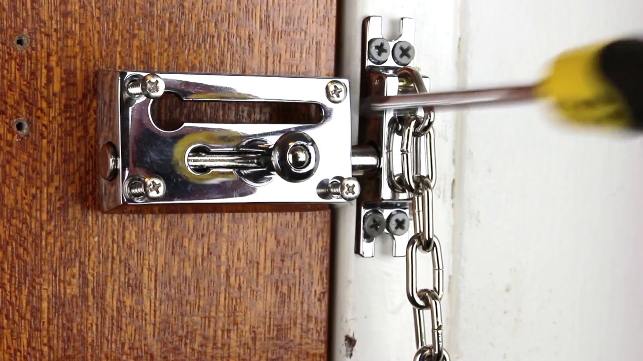 World's Best Door Chain. Install a Door Chain