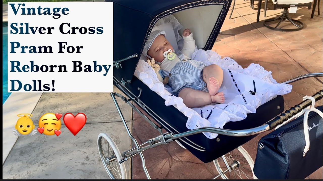Vintage Silver Cross Kensington Pram for my Reborn Baby Dolls! Easy Restoration DIY!