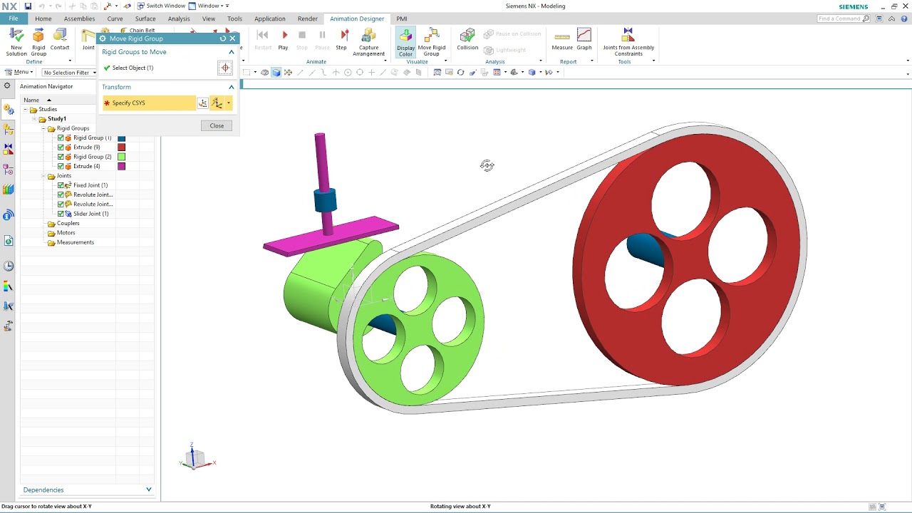 Pulleys & CAM Simulation with Animation Designer