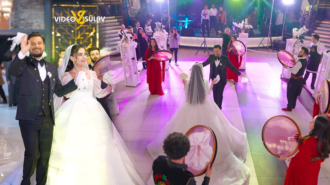 أجمل دخول العرسان الى قاعة مع كوما زوزان و الفنان جمال مصطفى / اعراس عفرين في المانيا/ #Hamûdê_Sûlav