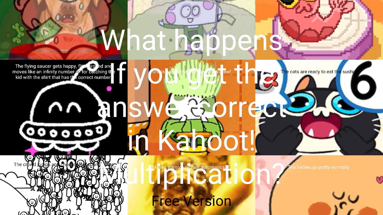 What Happens If you get the answer correct in Kahoot! Multiplication? (Free Version)