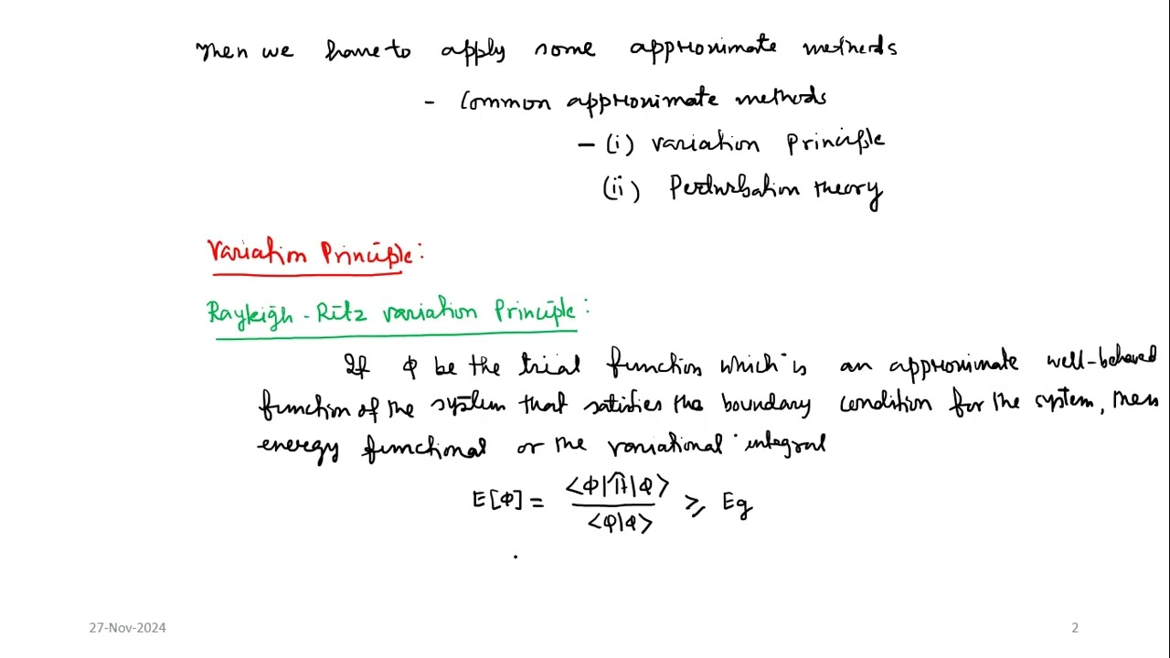 Advanced Quantum Mechanics: Lecture 10