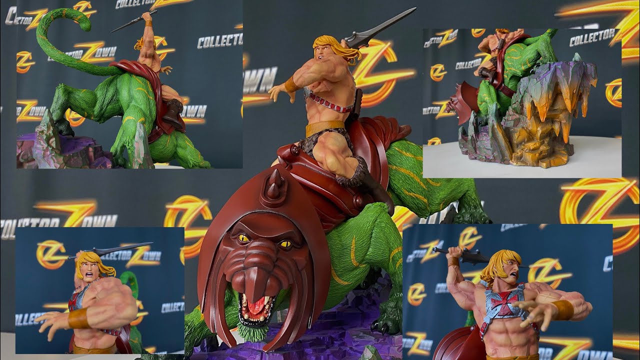 Masters of the Universe : He-Man and Battle Cat 1:10 Art Scale Statue by Iron Studios