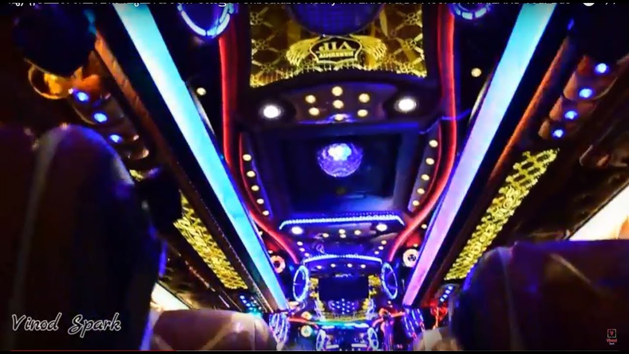 എന്റമ്മോ. ലെവൻ പുലിയാണ് കേട്ടാ ! Unbeatable Heavy INTERIOR & DJ Floor of THAILAND Tour Bus