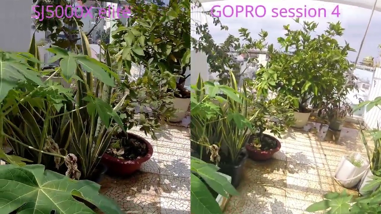 sj5000x elite & gopro session 4 video comparison