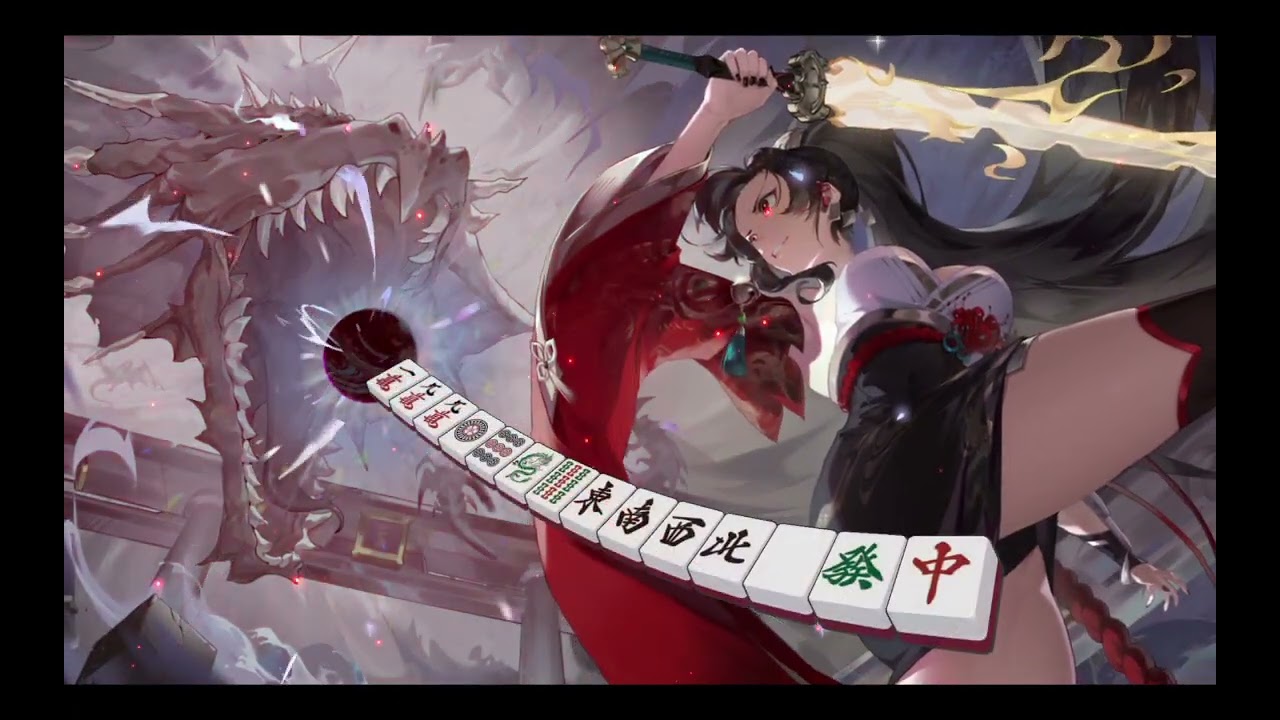 Funny momment mahjong in riichi city and yakuman moment