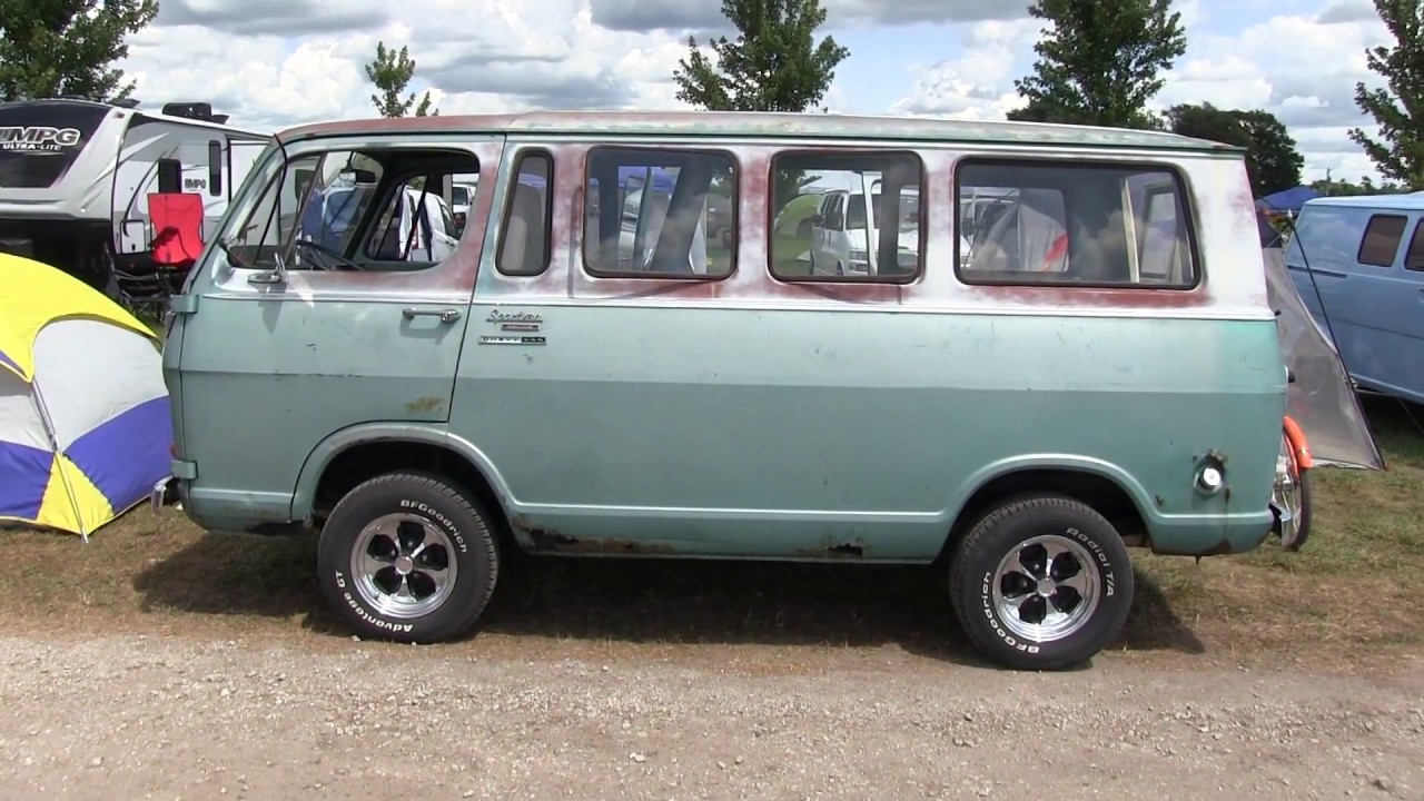 1966 Chevy Sportvan Deluxe. Nicholas Anderson and Frankenstein.