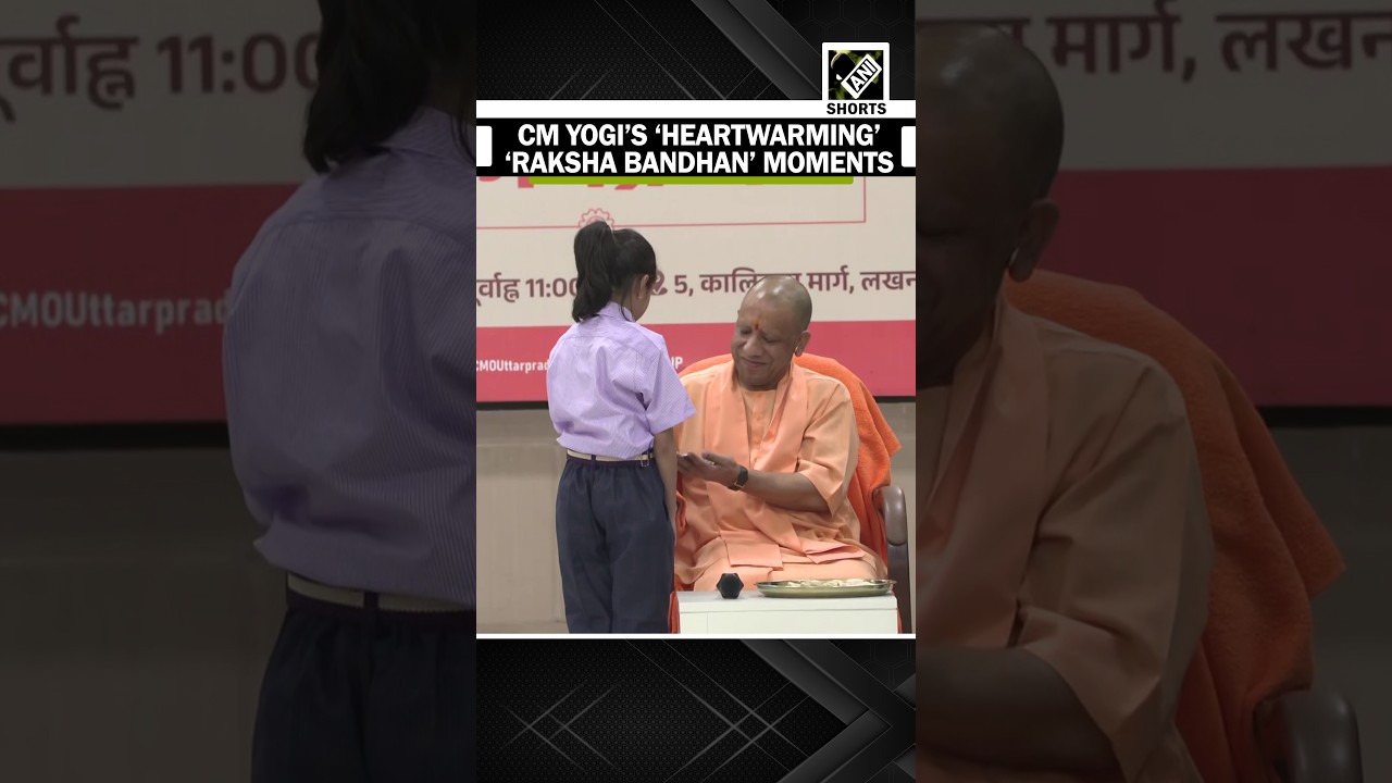 Heartwarming! CM Yogi signs autograph, blesses young girl at Raksha Bandhan Celebration