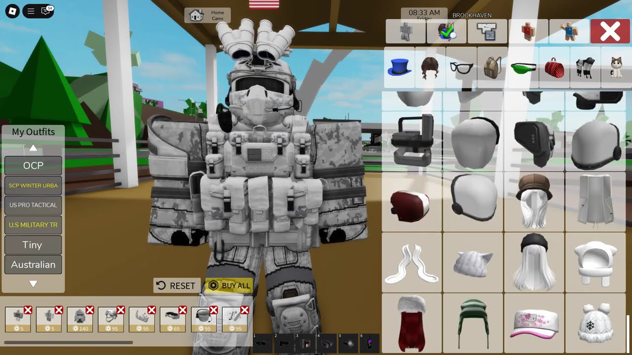 How to make professional Winter Military Uniform U.S in Roblox Brookhaven