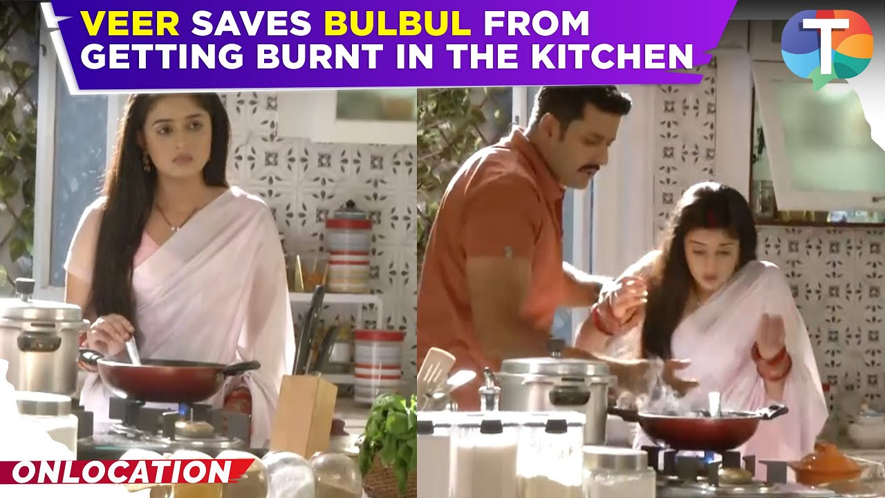 Mera Balam Thanedaar update: Veer SAVES Bulbul from getting her hands burnt in the kitchen