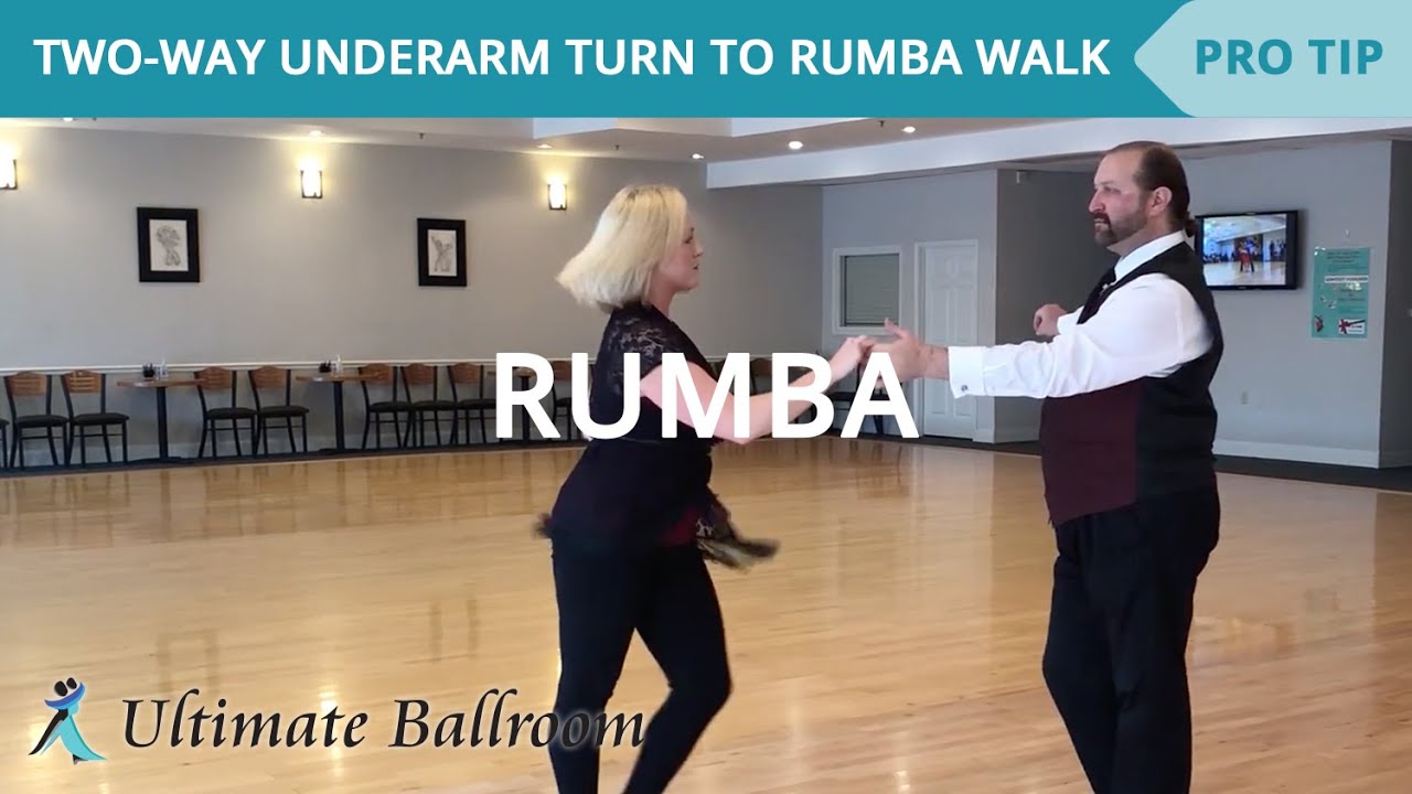 Rumba: Two-way Underarm Turn to Rumba Walk - Ballroom Dance Lesson