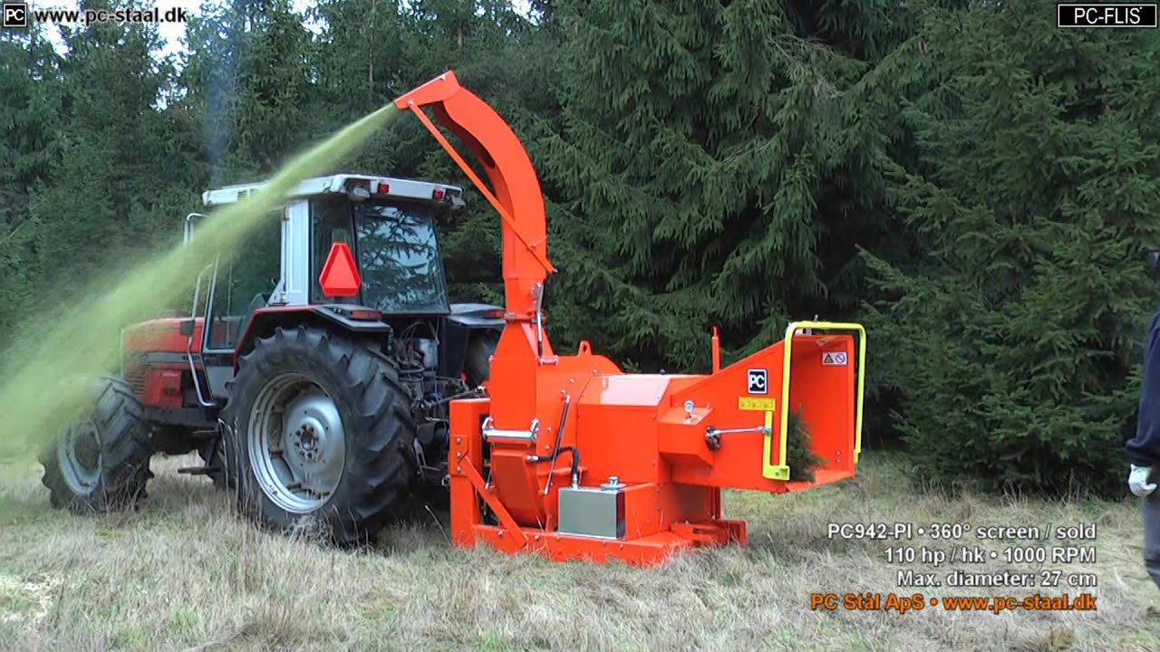 PC942-PI with patented 360° screen, up to Ø27 cm trunks, PC-FLIS