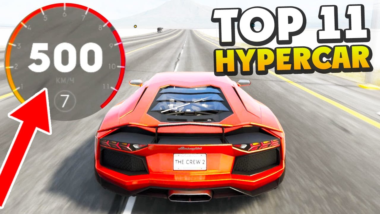ТОП 11 САМЫХ БЫСТРЫХ ГИПЕРКАРОВ (500+ km/h) - THE CREW 2