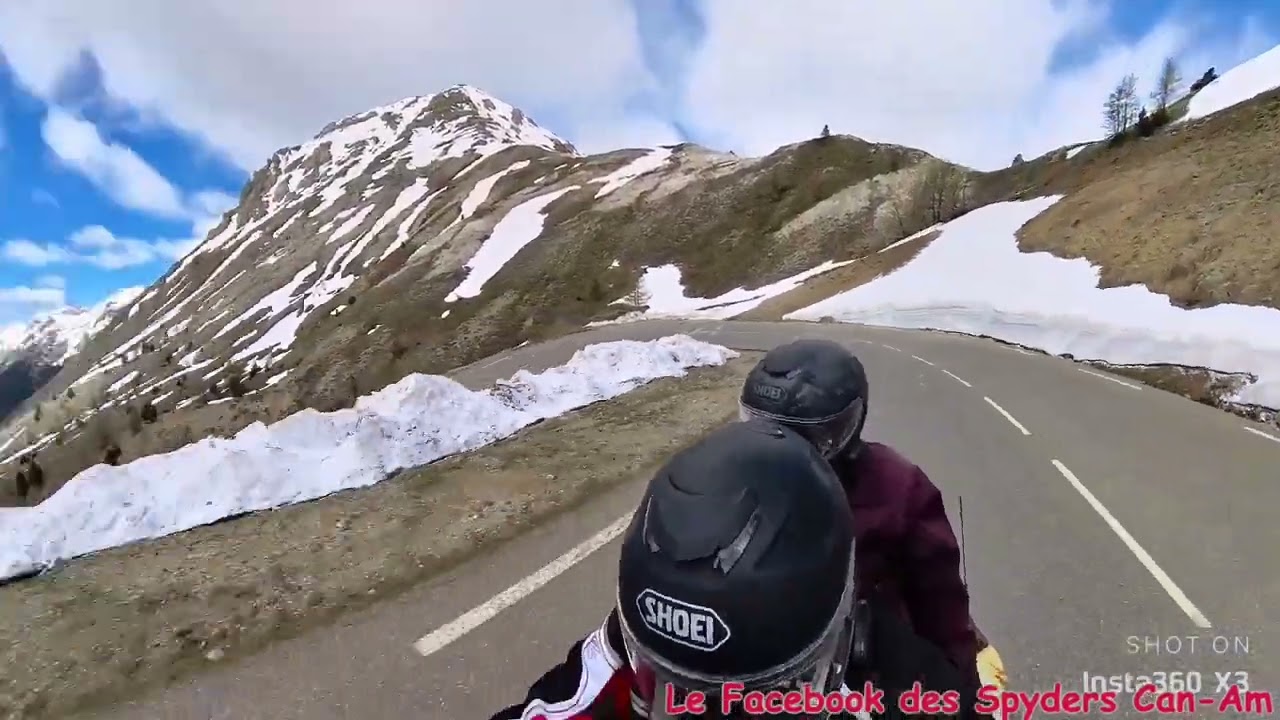 Spyder RT CAN-Am dans le col de l'Izoard et à la fontaine pétrifiante