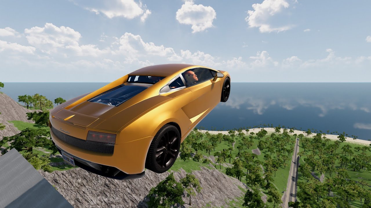 High Speed Car Jumps #5 - BeamNG Drive