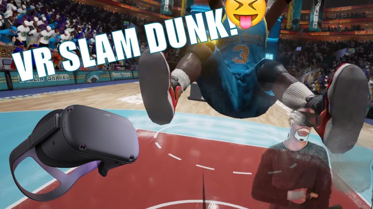 🤣 YOU Look stupid! In Oculus VR Sports Basketball SLAM Dunk Contest! 🤣 PERFECT VR DUNKS!