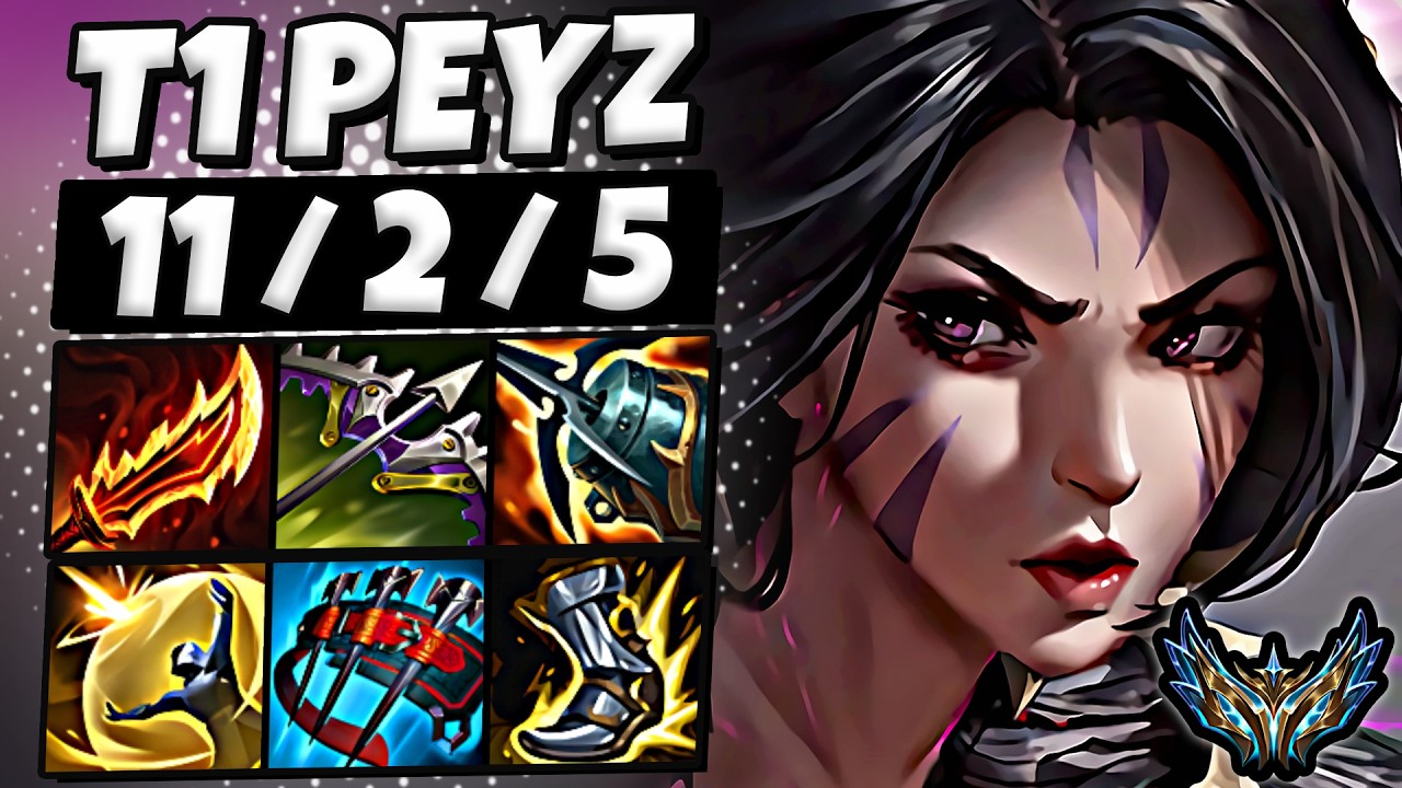 T1 Peyz Kai'Sa ADC vs Yunara - Patch 26.3 Korea Challenger 1981 LP