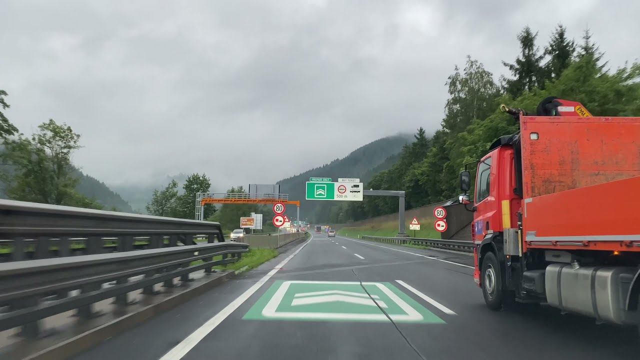 Toll tunnels in Austria HD 1080p
