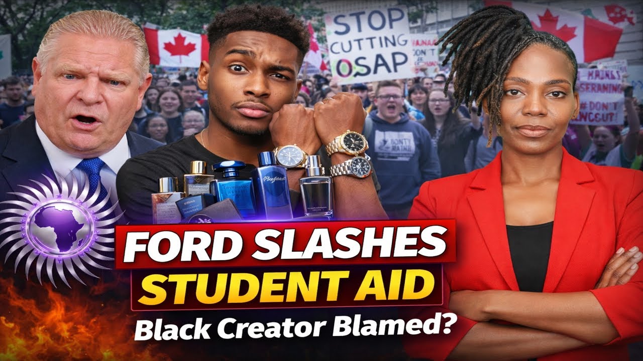 Doug Ford CUTS Student Aid, Says Students Buy Watches & Cologne, Media Uses Black Creator As Example