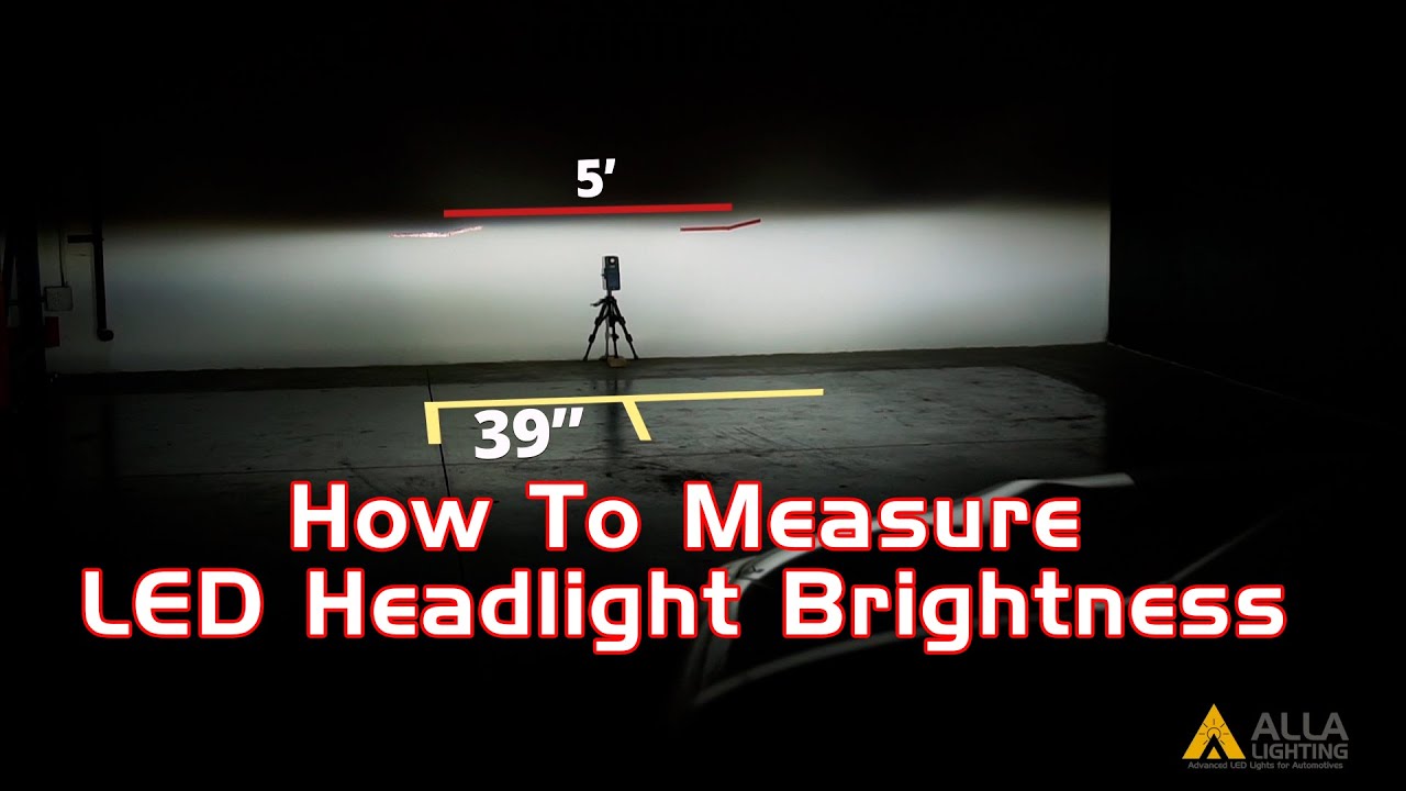 How to Measure a LED Headlight Bulb's Brightness Lumens or Lux Output?