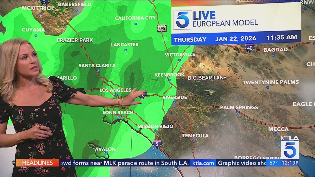 Cooler temperatures, cloudy skies in store for Southern California