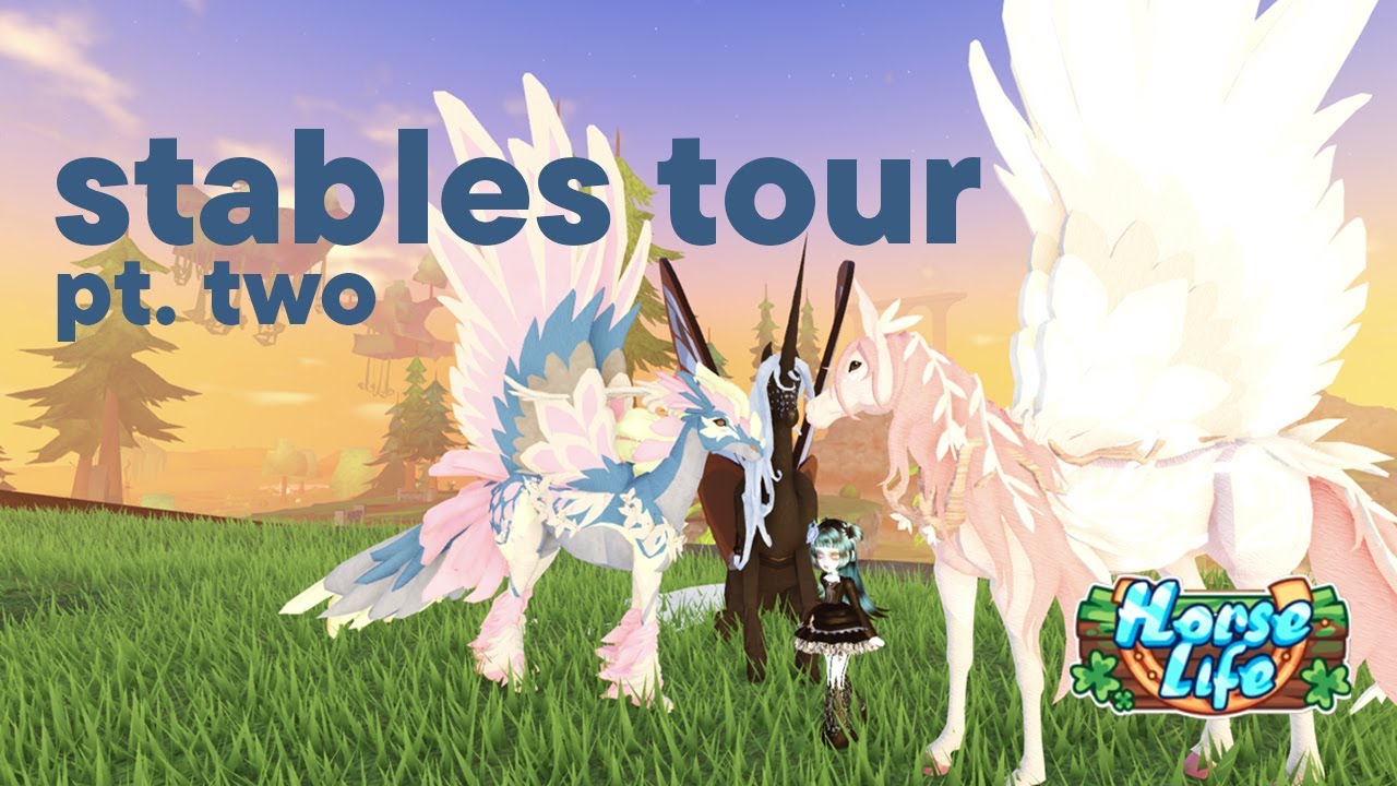 ЭКСКУРСИЯ ПО КОНЮШНЯМ: ЧАСТЬ ВТОРАЯ — Феи, единороги и Флоры | Roblox Horse Life