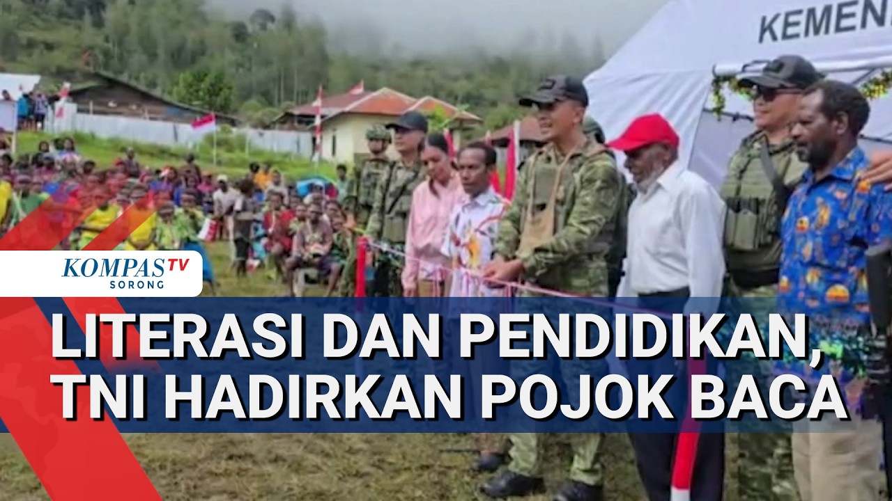 Berantas Buta Aksara TNI Hadirkan Pojok Baca untuk Literasi Dan Pendidikan