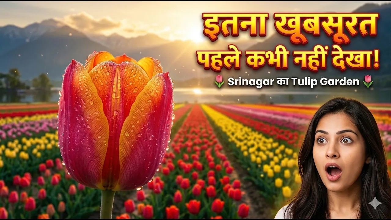 एशिया का सबसे बड़ा ट्यूलिप गार्डन खुला! Srinagar में देखें रंगों का जादू !