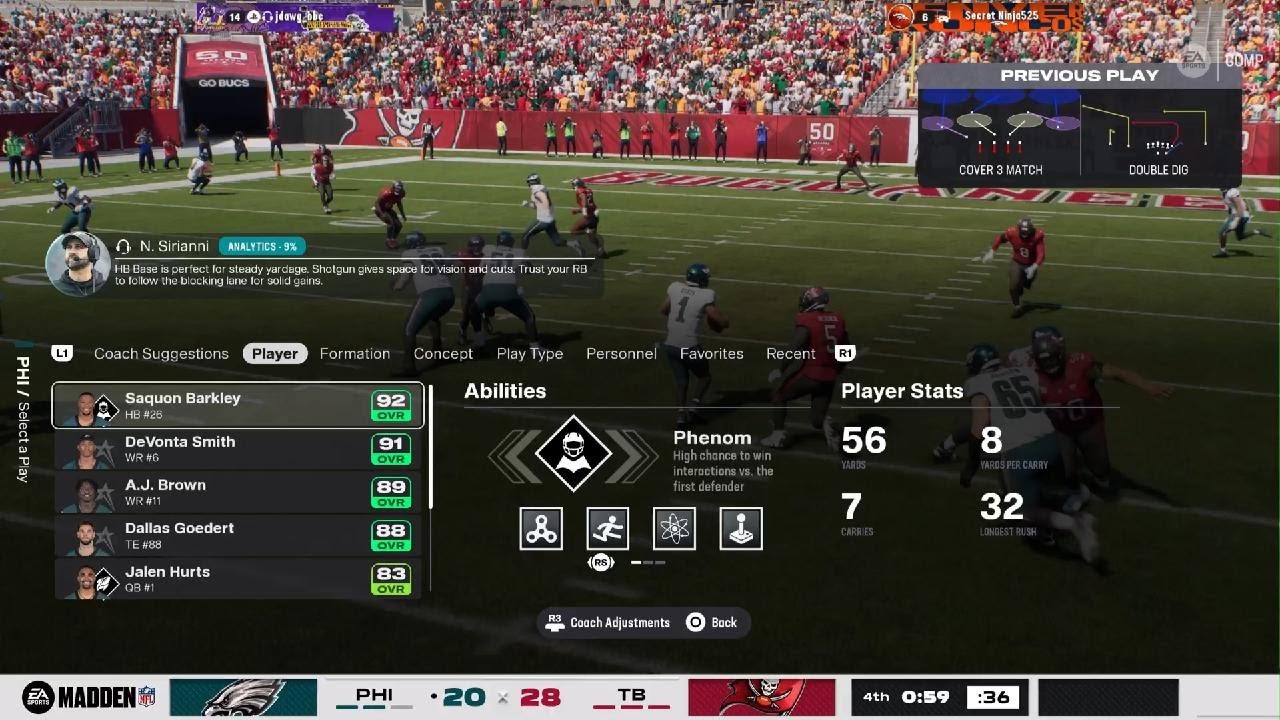 Madden NFL 26 vs dannydawinna12