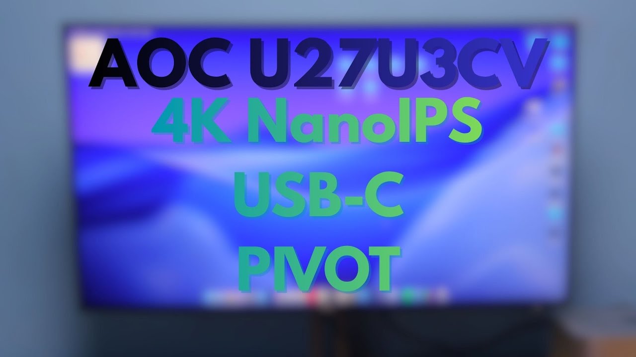 AOC U27U3CV - monitor 4K dla twórców!