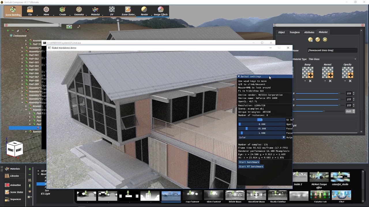 AMD Radeon ProRenderer integration with SimLab Composer Pro