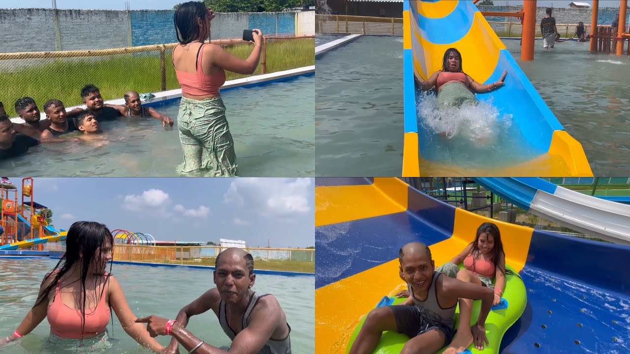 water park main hua bura haal 🥲😝