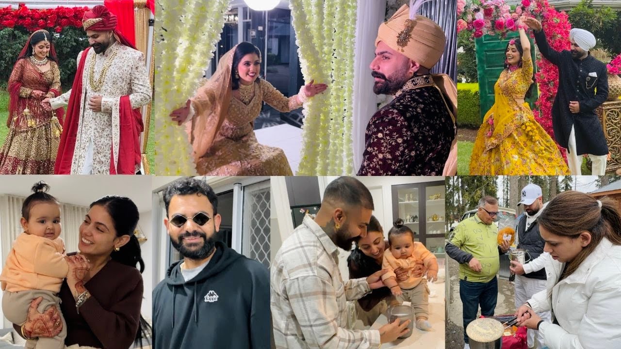 PAKISTANI NIKKAH CEREMONY | BABY HAND CASTING AT HOME | NUH RANI DA DREAM COME TRUE | INDER & KIRAT