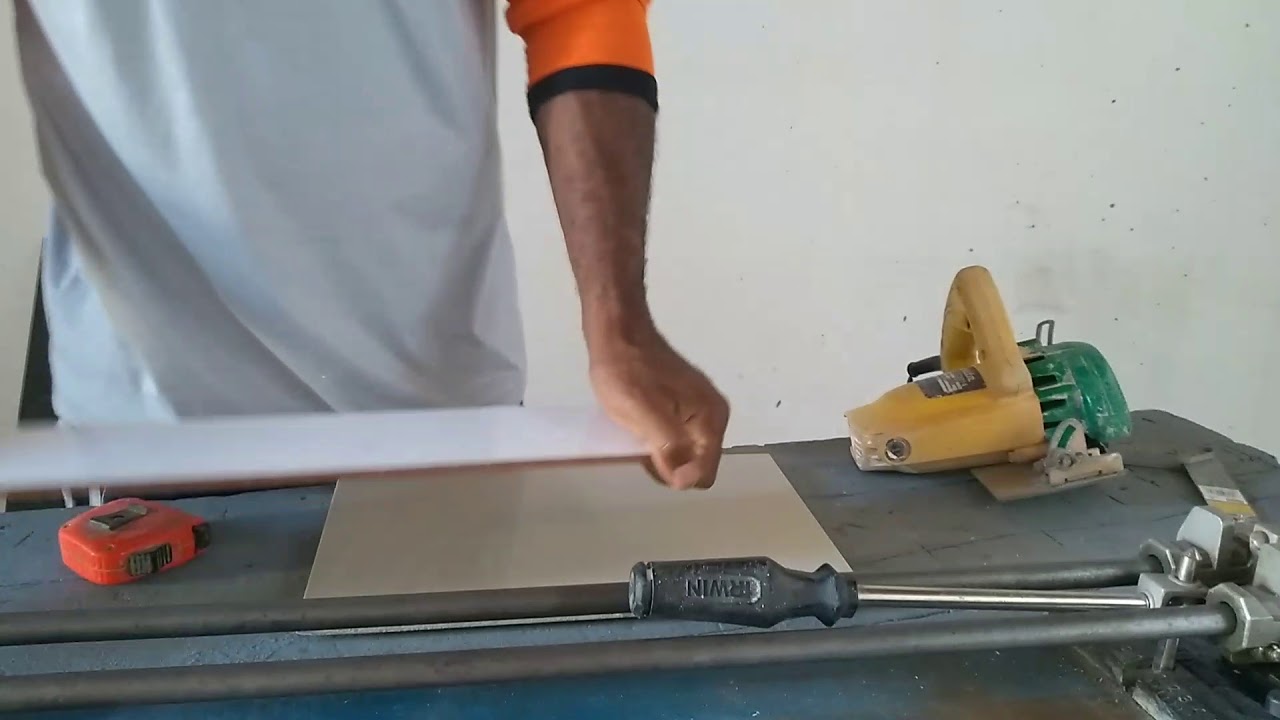 COMO CORTAR PORCELANATO OU PISO DURO 👷
