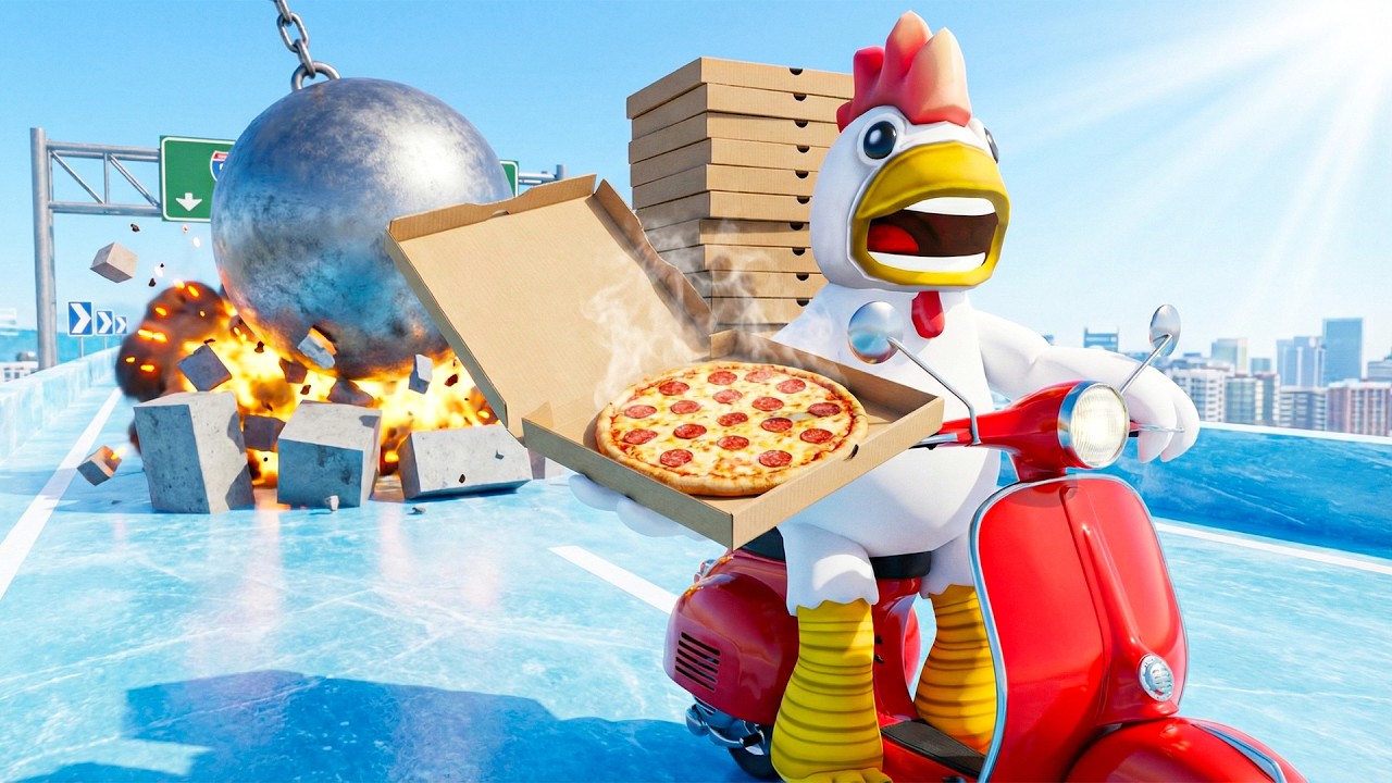 DÜNYANIN EN TEHLİKELİ PİZZA TESLİMATI! SONA ULAŞAN YOK! 😱🍕