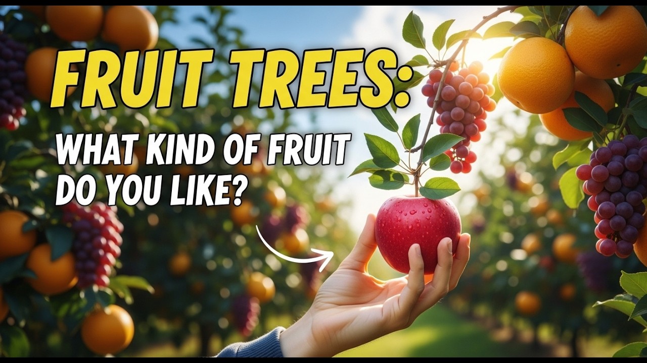 Fruit Trees: What Kind Of Fruit Do You Like And What Does Its Tree Look Like? | #dailyenglish