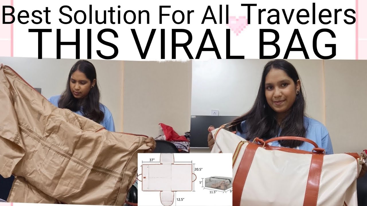 VIRAL DUFFLE BAG 🤩🧳😧BEST SOLUTION FOR CARYING ALL THE STUFF Ish Vacation Apne Sath Kch Bhi Lekr Jao