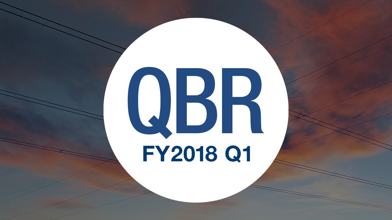 BPA’s Quarterly Business Review, FY2018 Q1