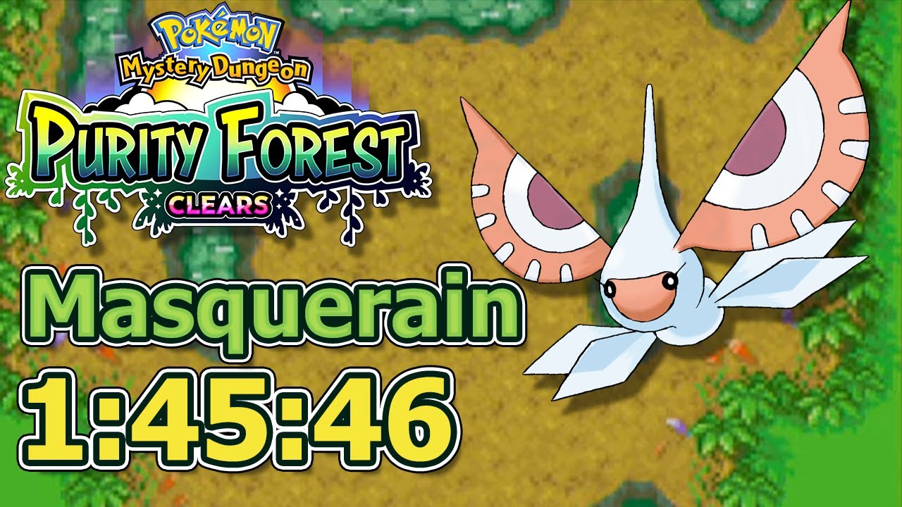 Masquerain (1:45:46) - Purity Forest Clears (134/386) - Pokemon Mystery Dungeon: Blue Rescue Team
