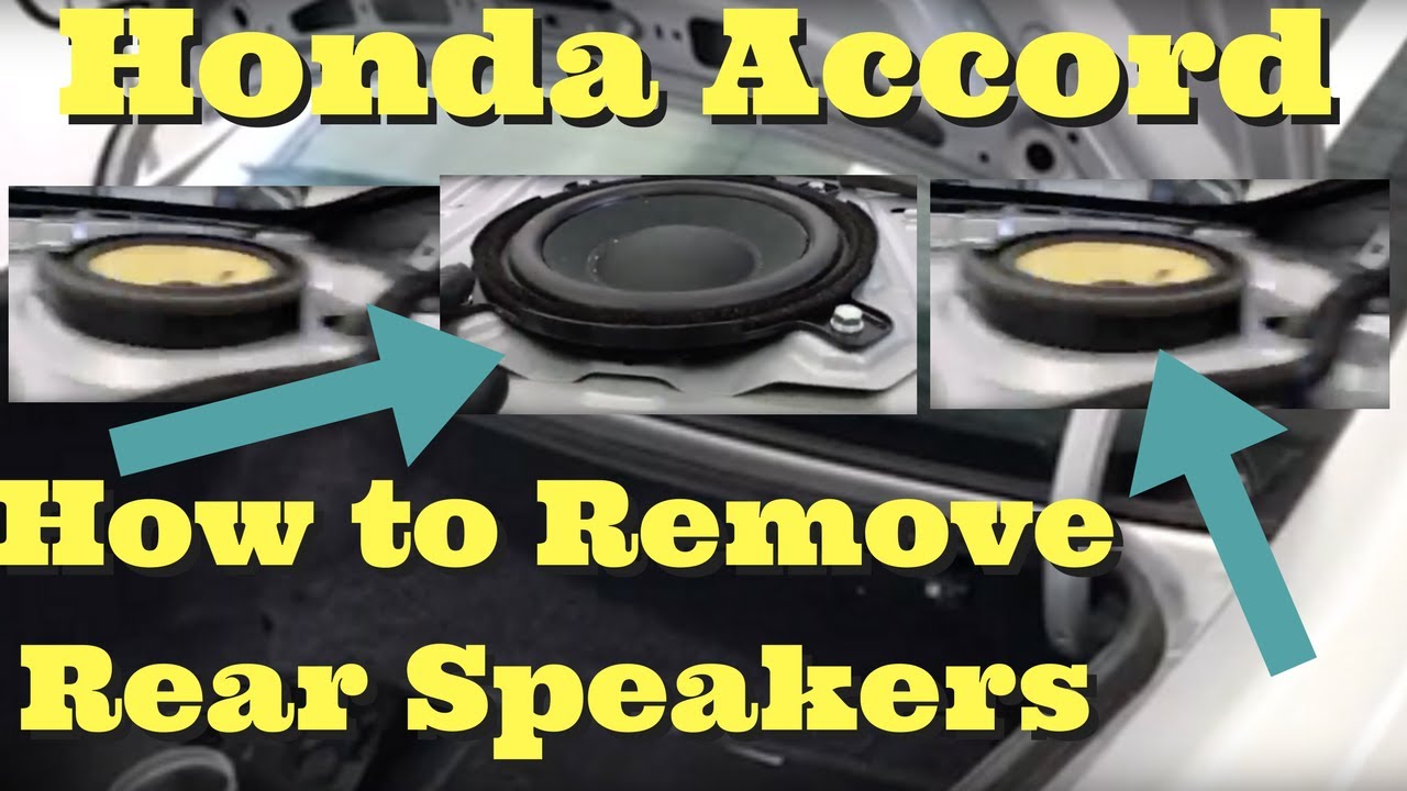 2013 2014 2015 2016 2017 -- Honda Accord Coupe How to Remove Rear Speakers Replace Intall Removal