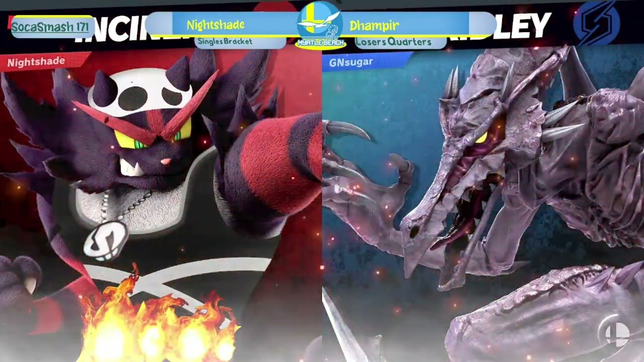SocaSmash 171 Ultimate Singles: Nightshade (Incineroar) vs Dhampir (Sephiroth, Ridley) LQ