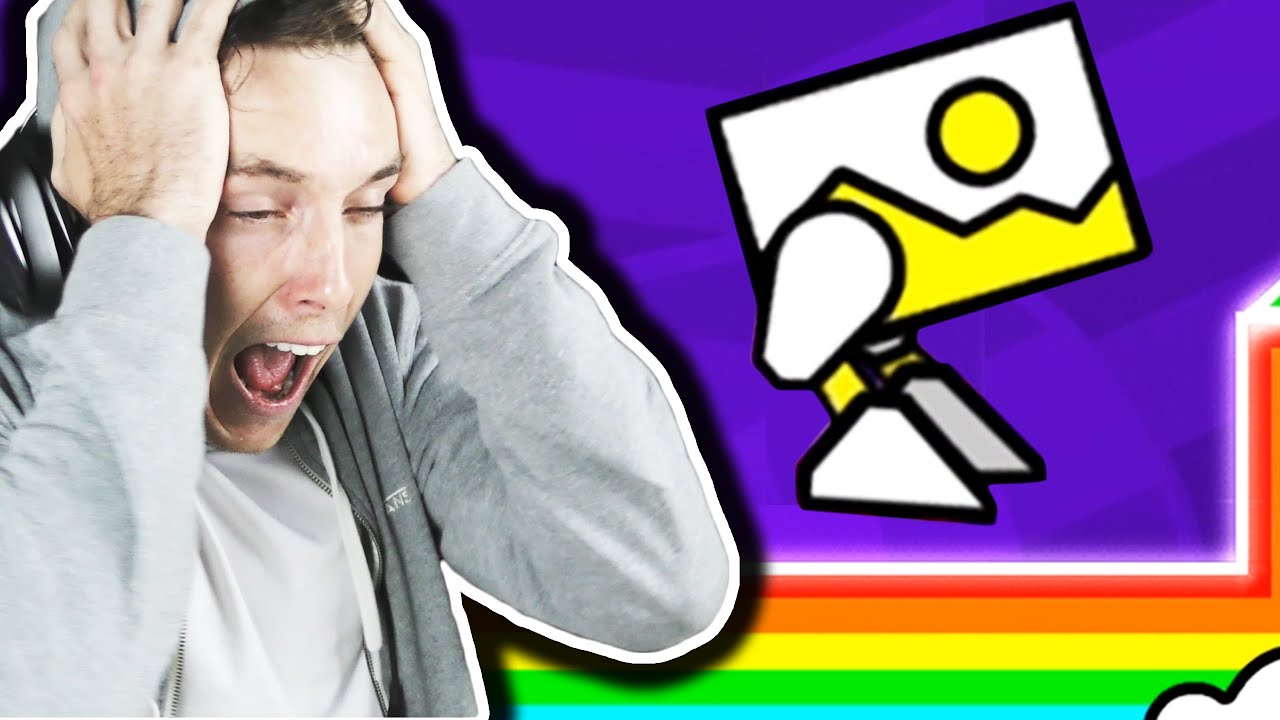 MAN GETS ASSAULTED BY SHAPES! (Geometry Dash)