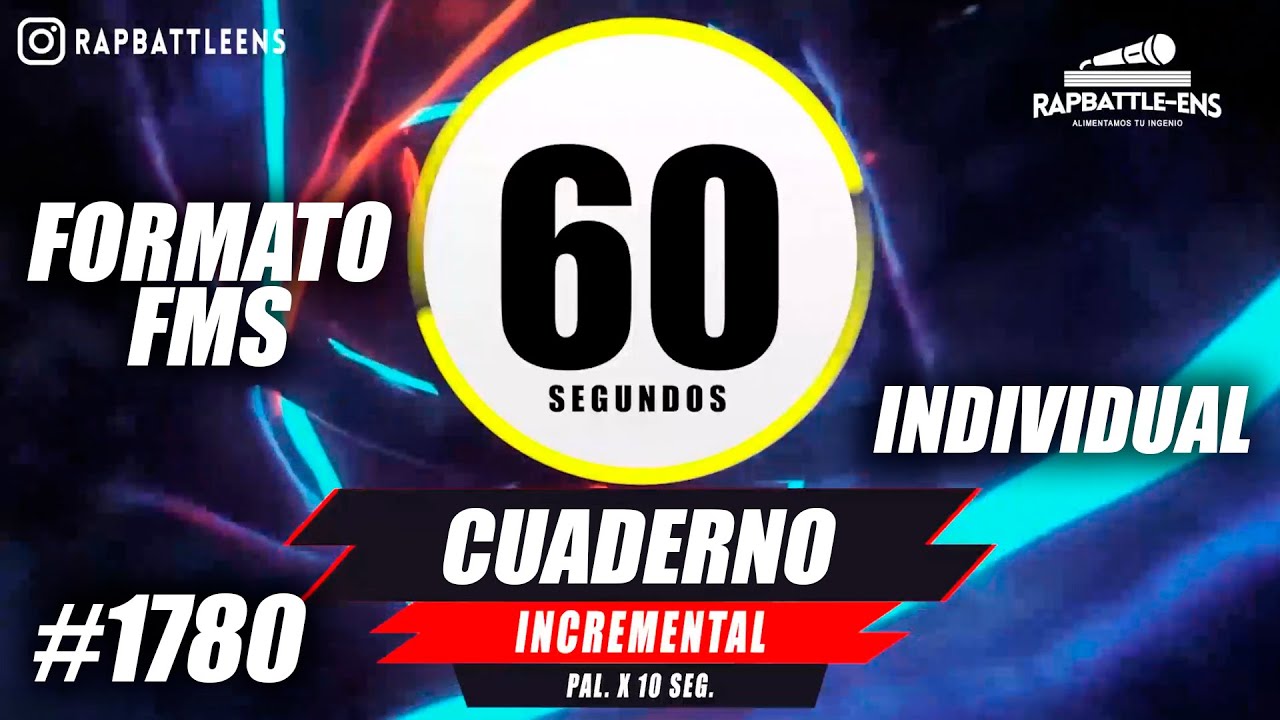 🎤 Formato FMS Individual 🔥 Base de Rap Para Improvisar Con Palabras | ENTRENAMIENTO FMS #1780