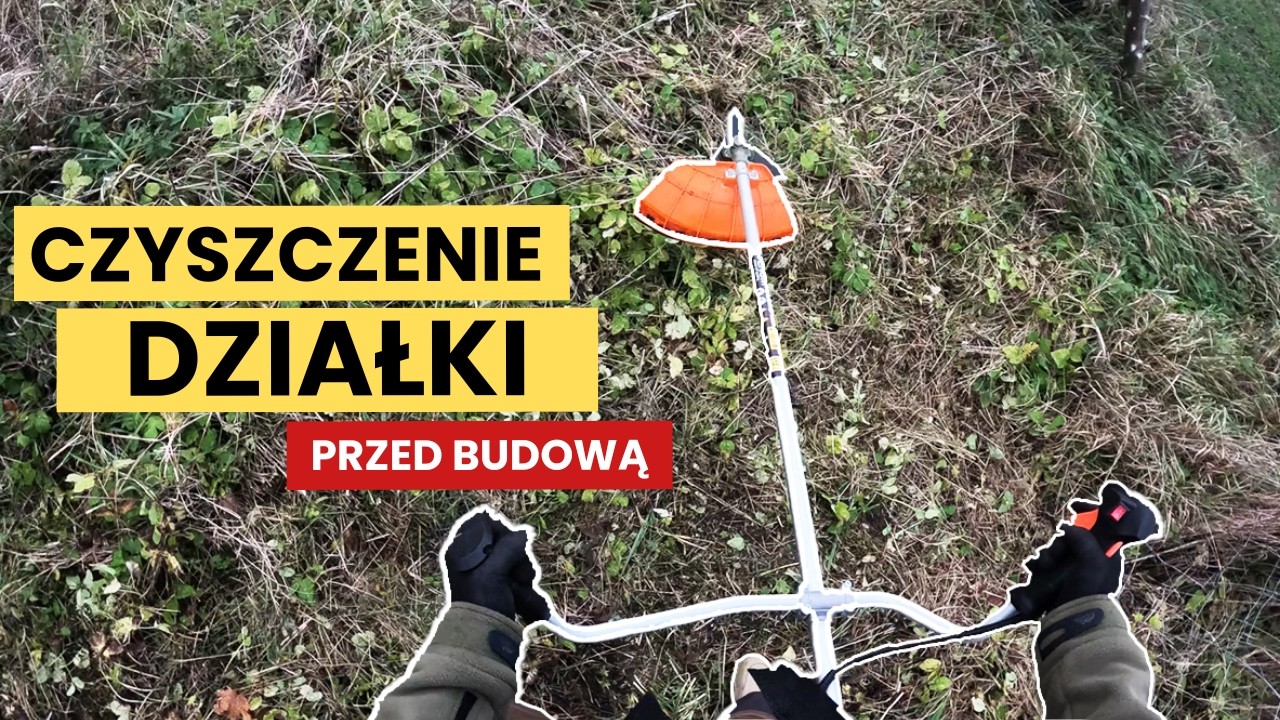 Zarośnięta działka pod budowę | Czyszczenie terenu