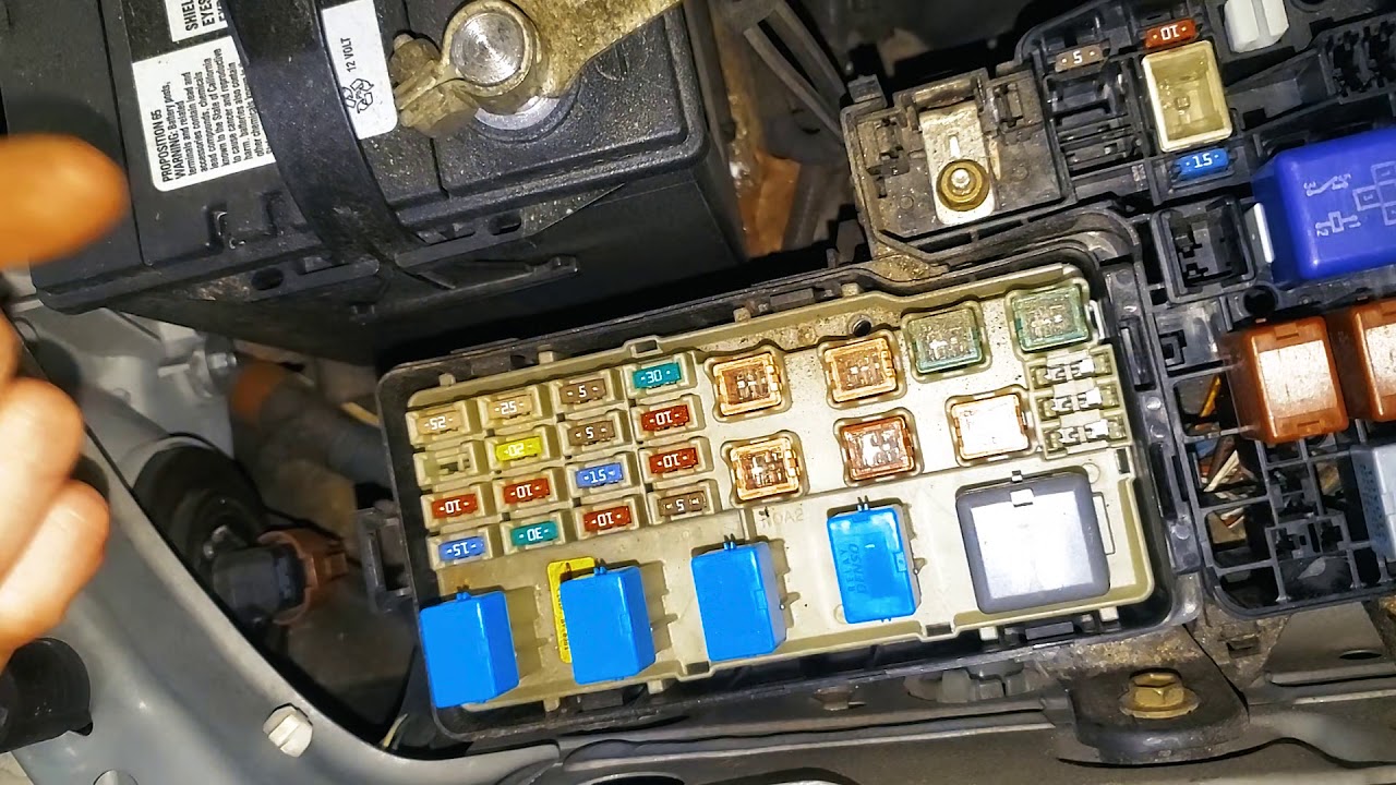 2004 Camry Starter Relay Starter Fuse Location